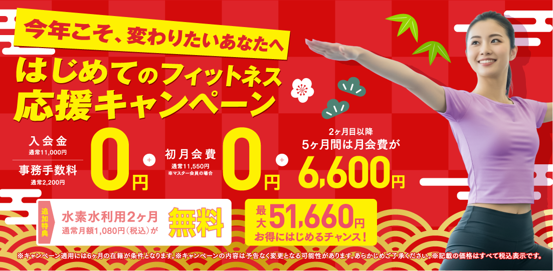はじめてのフィットネス応援キャンペーン